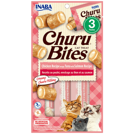 Churu Bites - CHICKEN RECIPE WRAPS TUNA WITH SALMON RECIPE