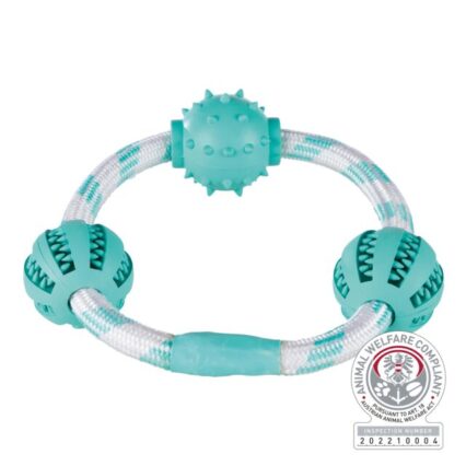 Denta Fun Playing Rope Ring with Balls