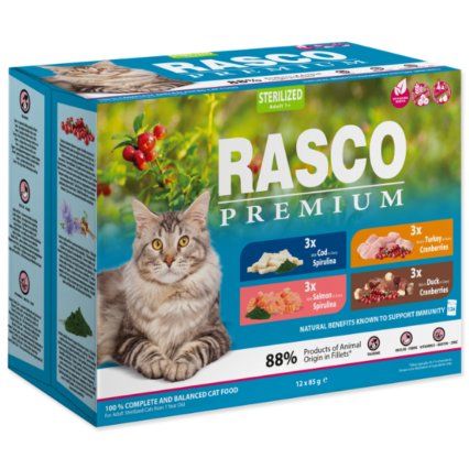 RASCO MIX KONSERVA PER MACE TE STERILIZUARA 12X85 GR