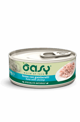 OASY KONSERVE ME TON & KARKALEC PER MACE ADULTE 150GR