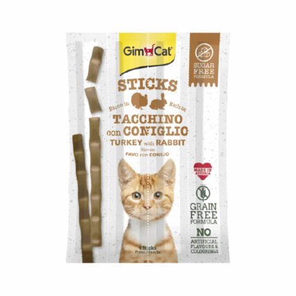 Gimcat sticks me gjel deti dhe lepur 4 pcs 20g
