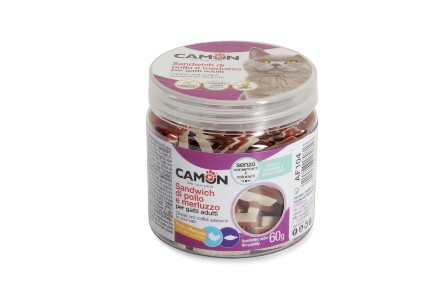 Snack sanduich me pule dhe merluc 60g