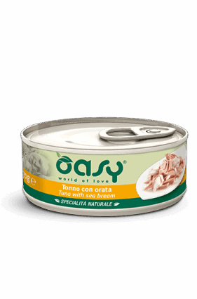 Oasy konserve ton & krap deti per mace adulte 70gr