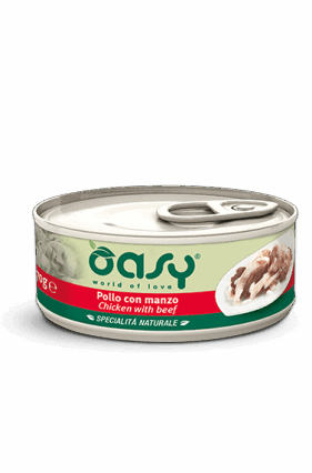 Oasy konserve pule & vic per mace adulte 70gr