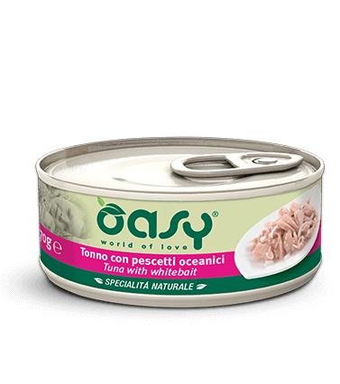 Oasy konserve ton & peshk oqeanik per mace adulte 70gr