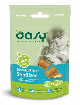 Oasy biskota me pule per mace te sterilizuara 60gr