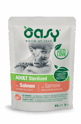 Oasy copeza salmoni me salce per mace te sterilizuar 85gr