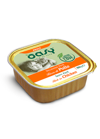 Oasy paté pule per mace adulte 100gr