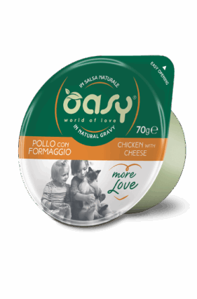 Oasy kupe pule & djath per mace adulte 70 gr