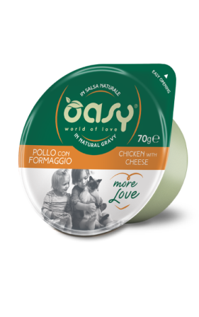 Oasy kupe pule & djath per mace adulte 70 gr