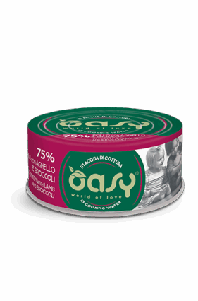 Oasy pule me qingj dhe brokoli per mace adulte 70gr
