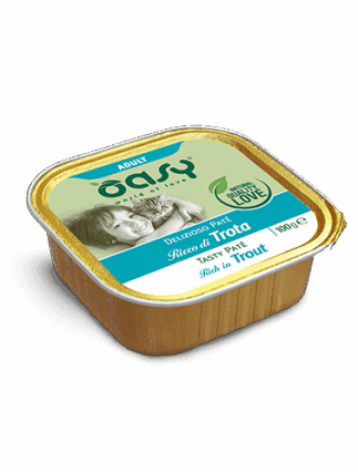 Oasy paté trofte per mace adulte 100gr