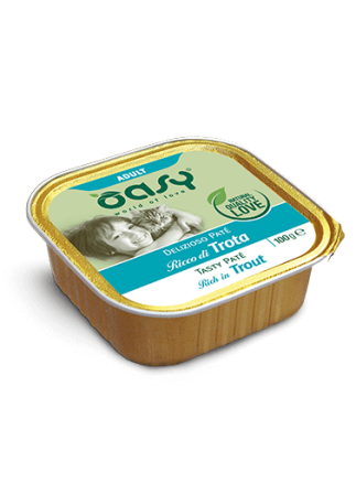 Oasy paté trofte per mace adulte 100gr