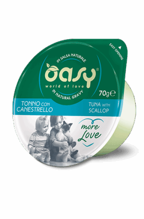 Oasy kupe toni & skallop per mace adulte 70 gr