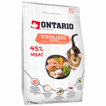 Ontario Salmon Sterilised Adult 400 gr