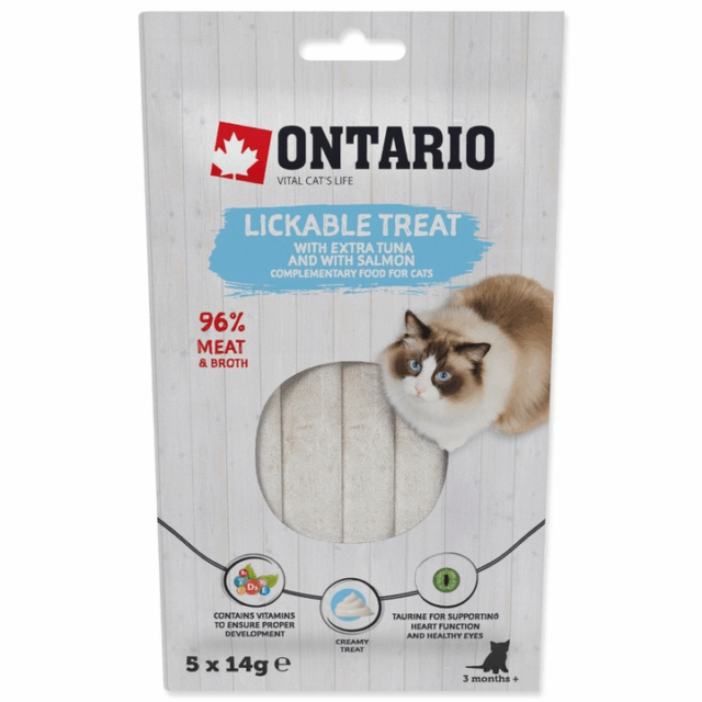 Lickable cat treats ton dhe karkalec 5 x14 gr