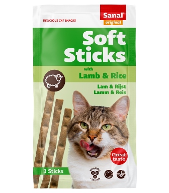 Sanal soft stick me qingj dhe oriz per mace x3. 15 g